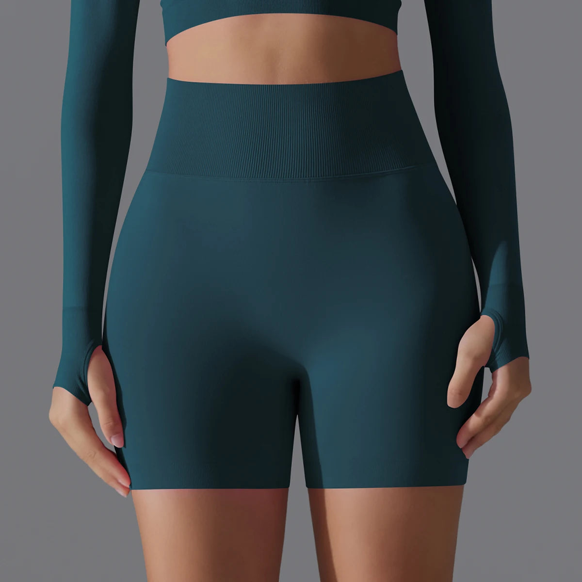 Seamless High-Waist Shorts