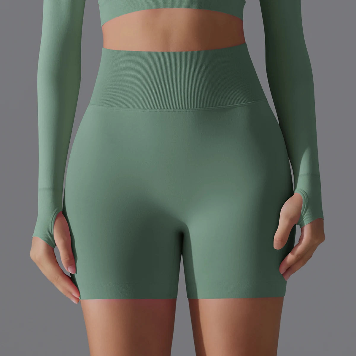 Seamless High-Waist Shorts