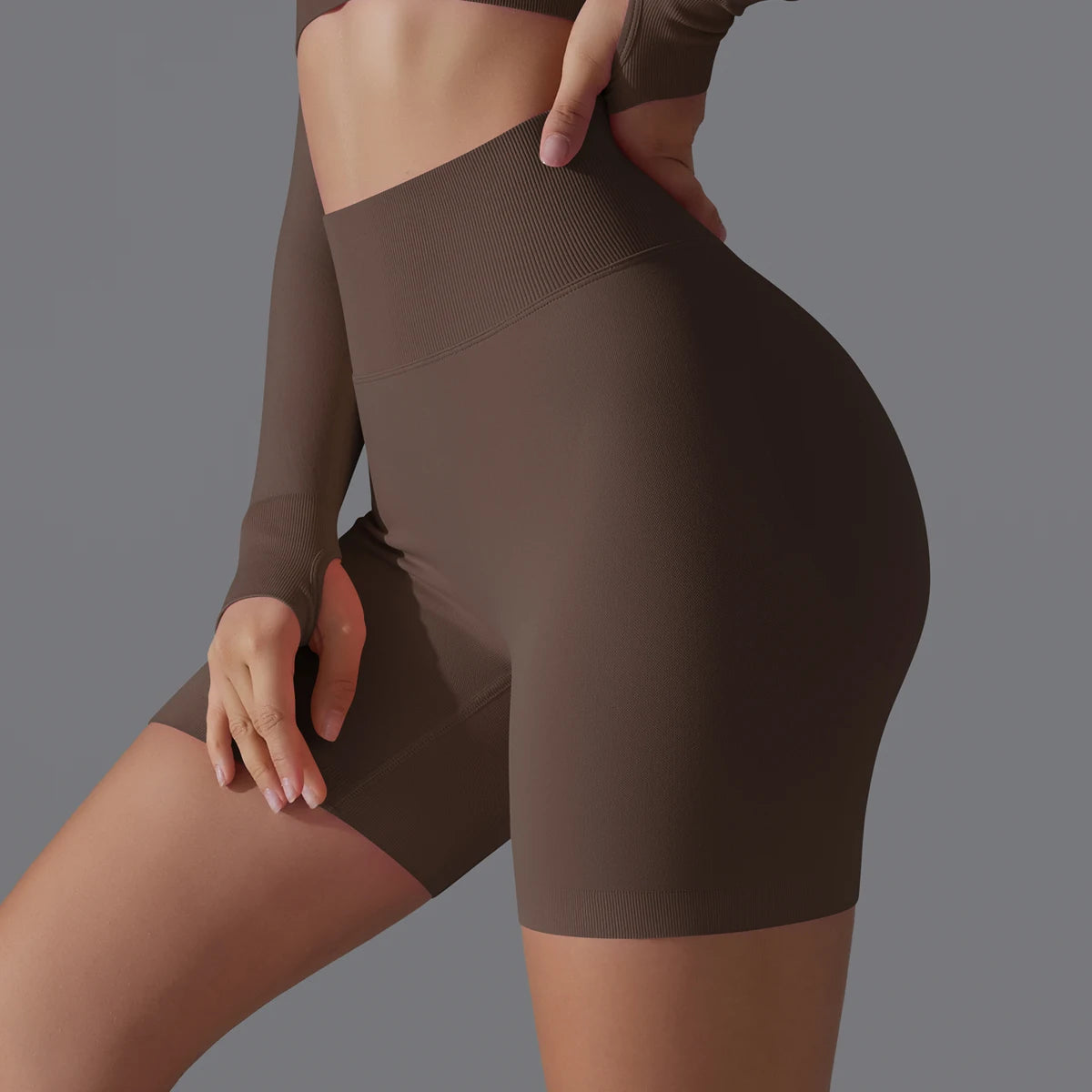 Seamless High-Waist Shorts