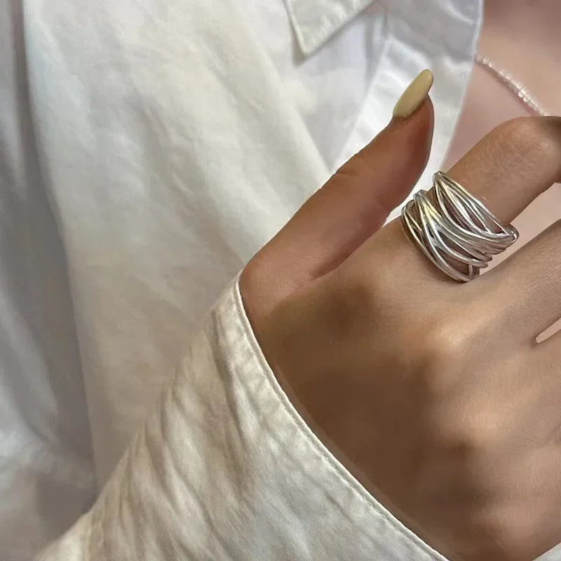 Luna Spiral Ring - Adjustable