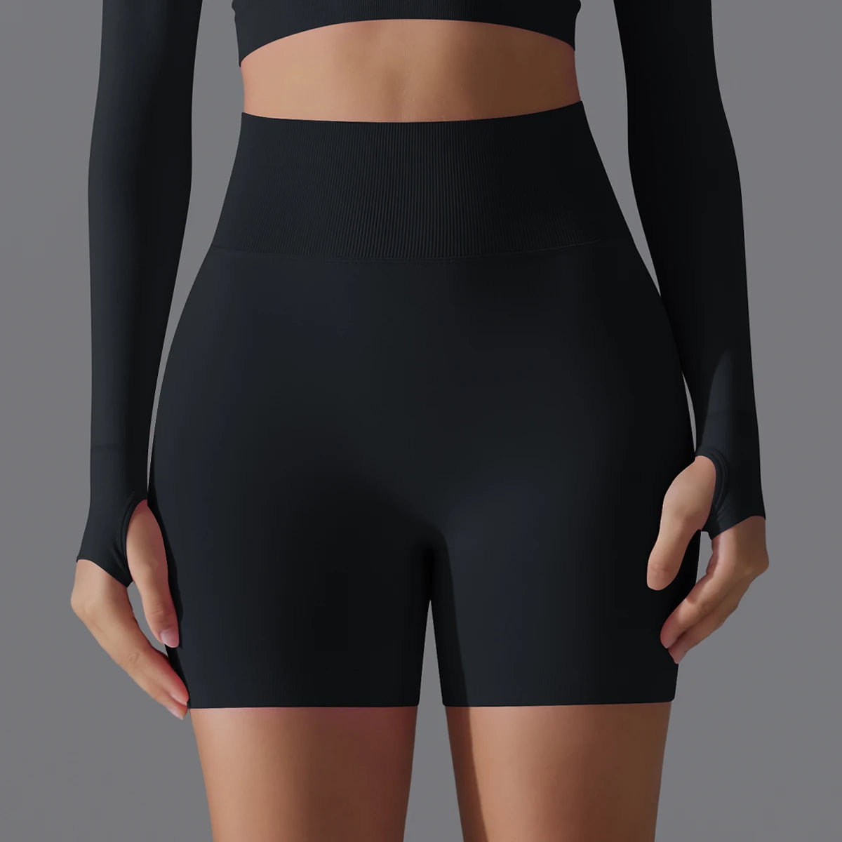 Seamless High-Waist Shorts