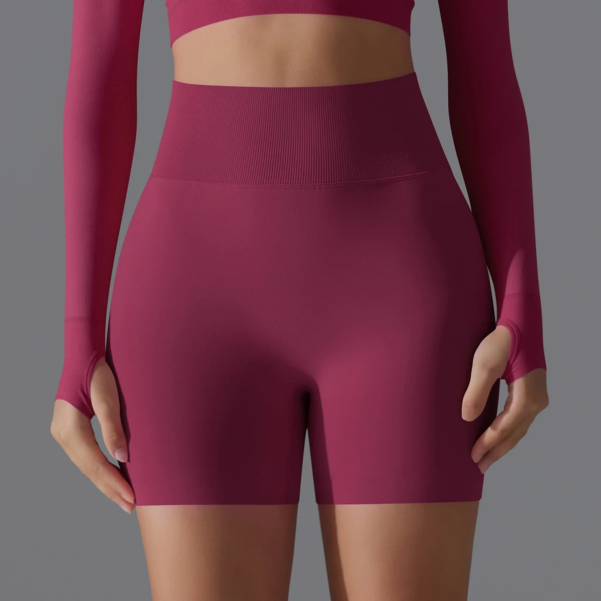 Seamless High-Waist Shorts