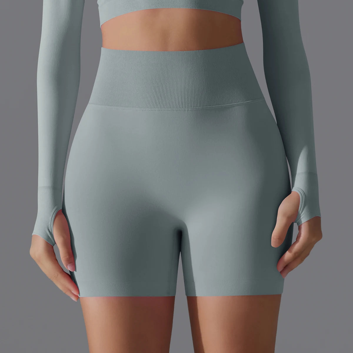 Seamless High-Waist Shorts