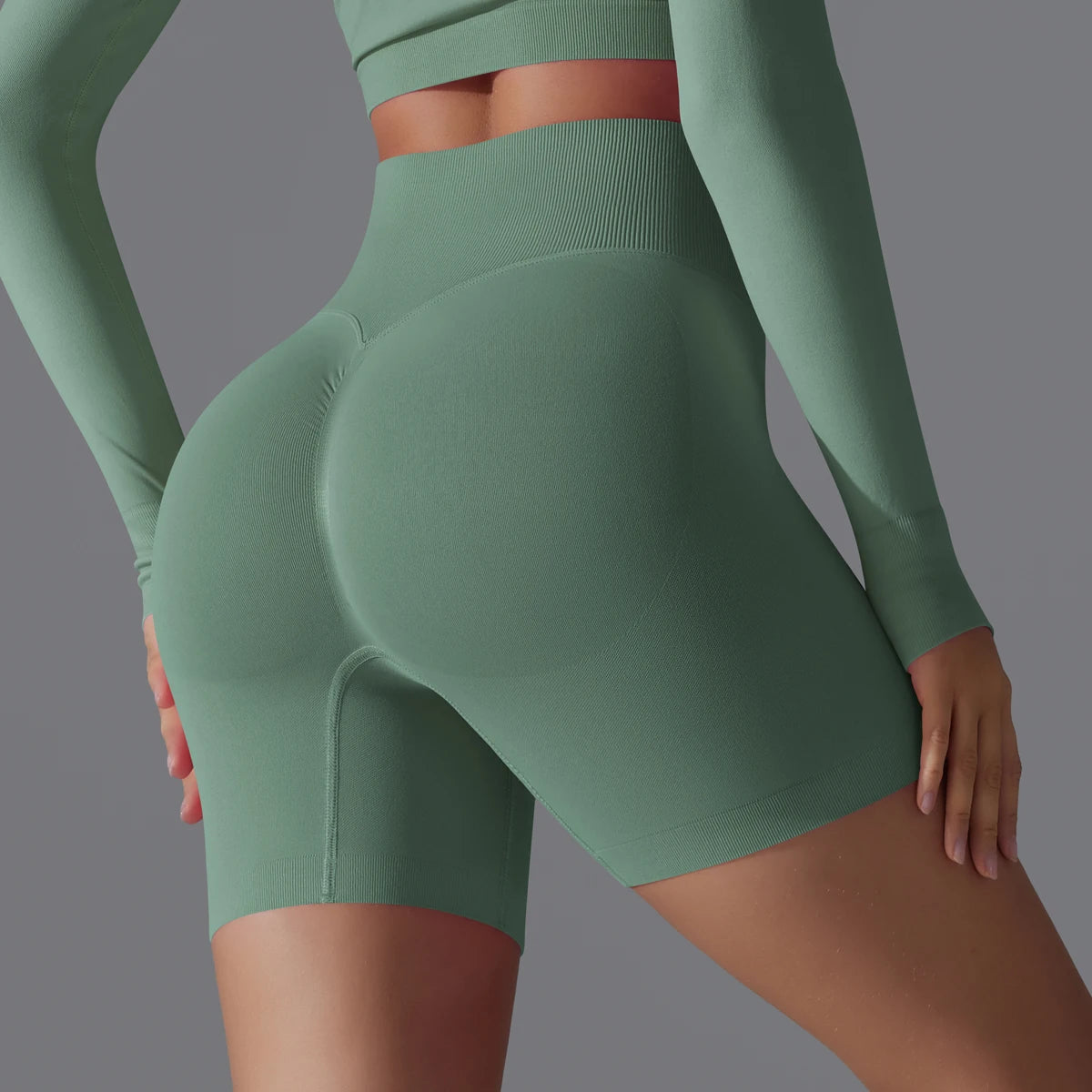 Seamless High-Waist Shorts