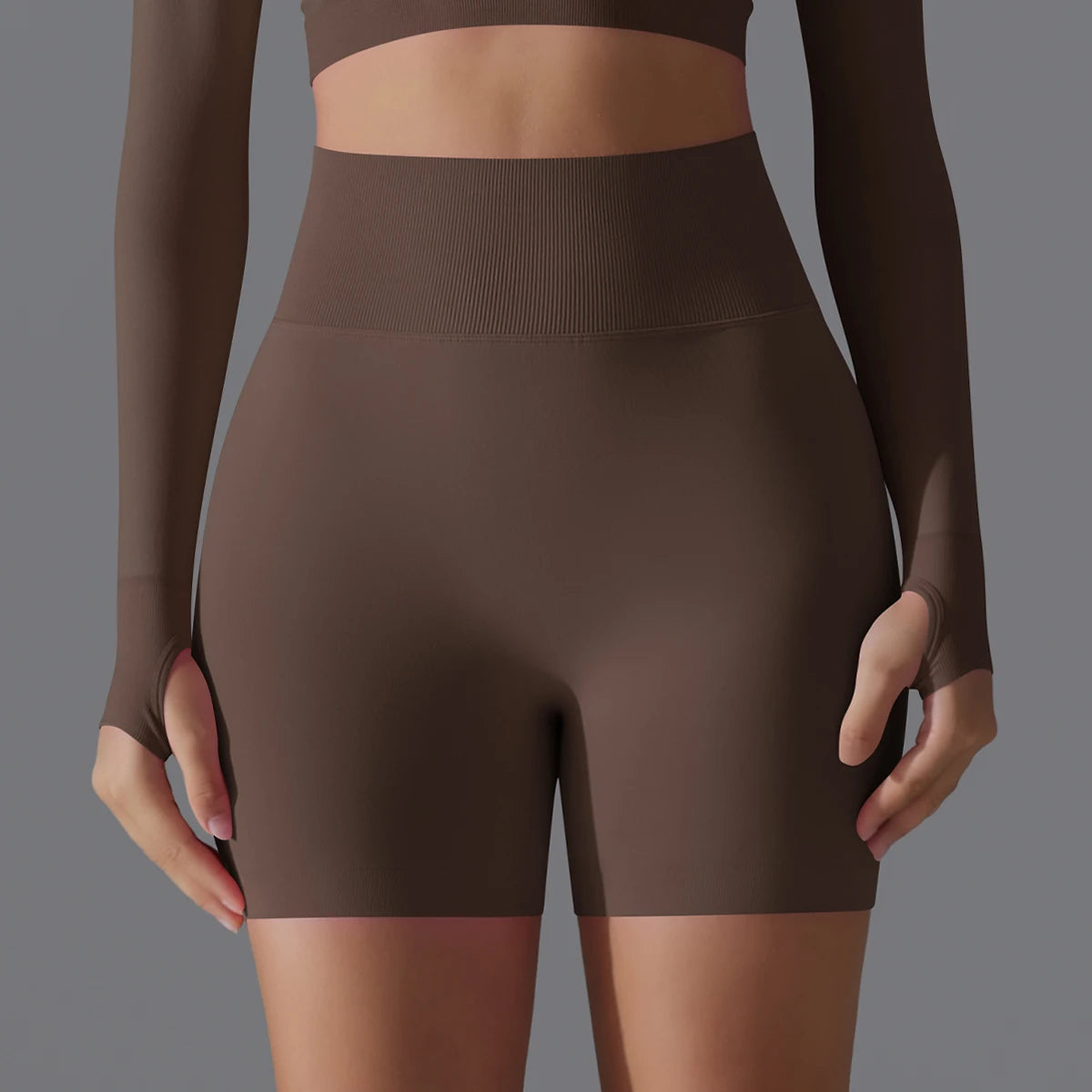 Seamless High-Waist Shorts
