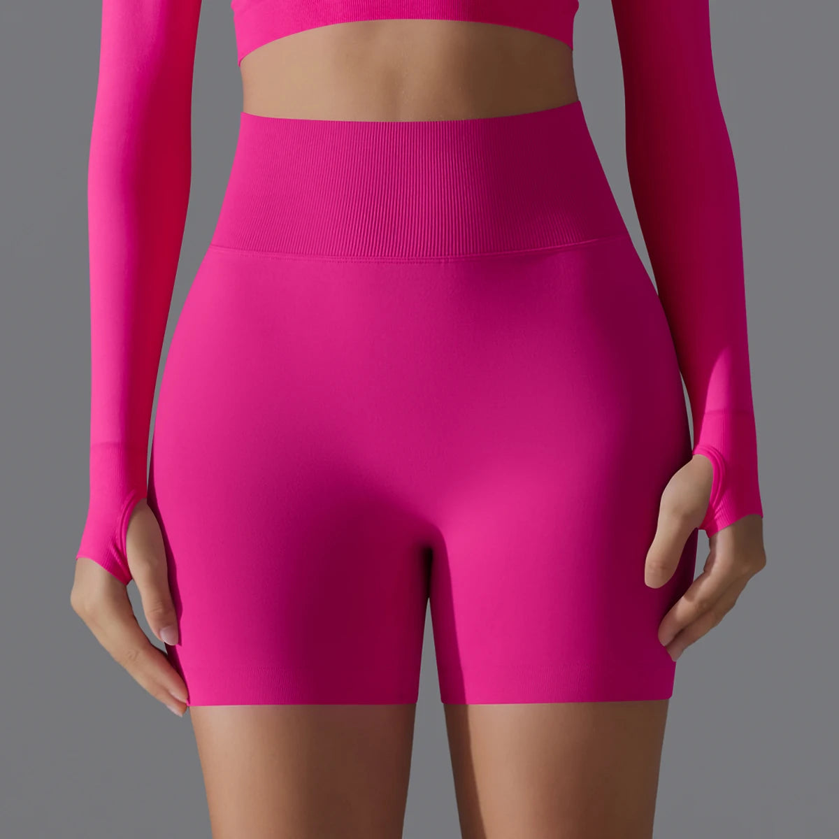 Seamless High-Waist Shorts - Yoga & Sports or Daily Wear