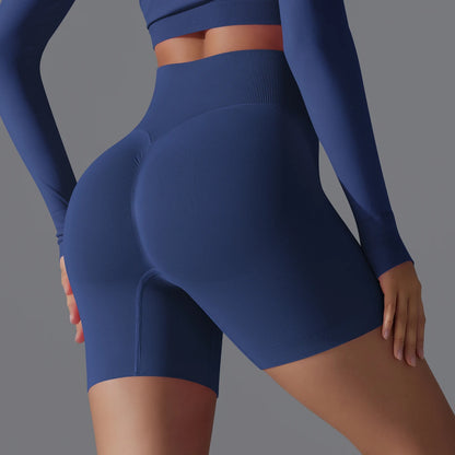 Seamless High-Waist Shorts - Yoga & Sports or Daily Wear