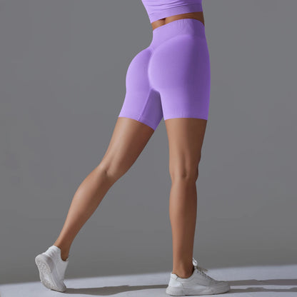 Seamless High-Waist Shorts - Yoga & Sports or Daily Wear