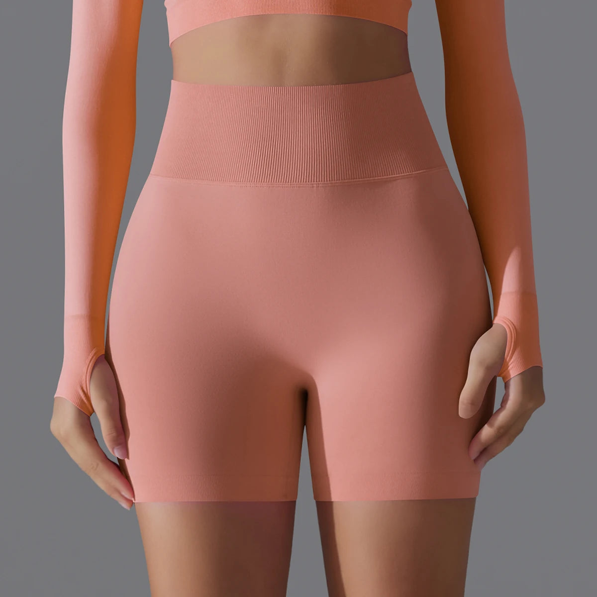 Seamless High-Waist Shorts - Yoga & Sports or Daily Wear