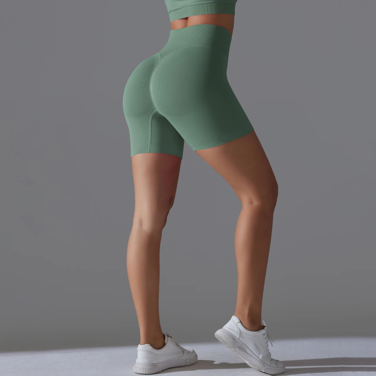 Seamless High-Waist Shorts - Yoga & Sports or Daily Wear