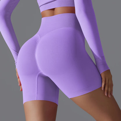 Seamless High-Waist Shorts - Yoga & Sports or Daily Wear