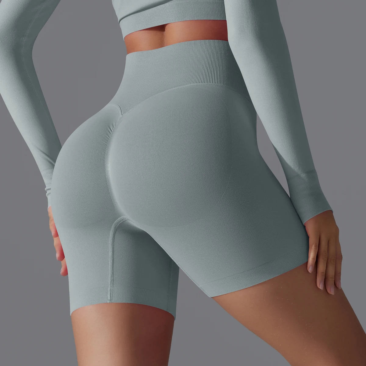 Seamless High-Waist Shorts - Yoga & Sports or Daily Wear