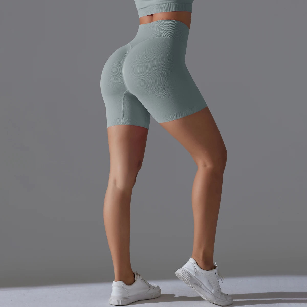 Seamless High-Waist Shorts - Yoga & Sports or Daily Wear