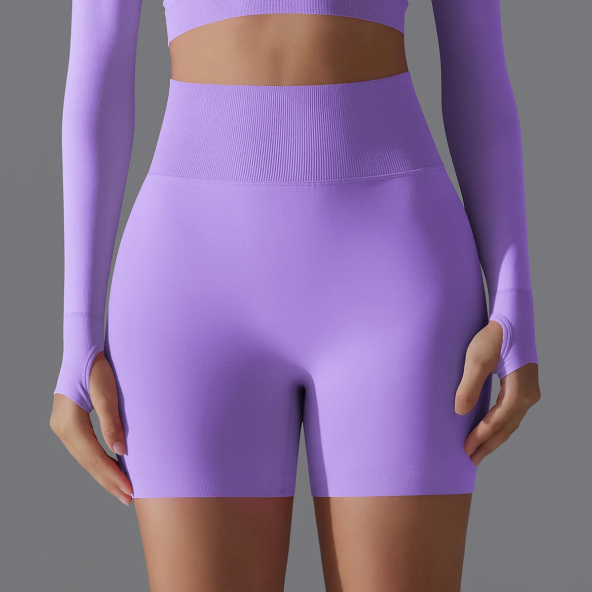 Seamless High-Waist Shorts - Yoga & Sports or Daily Wear