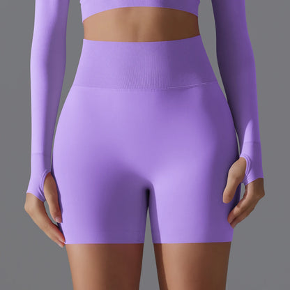 Seamless High-Waist Shorts - Yoga & Sports or Daily Wear