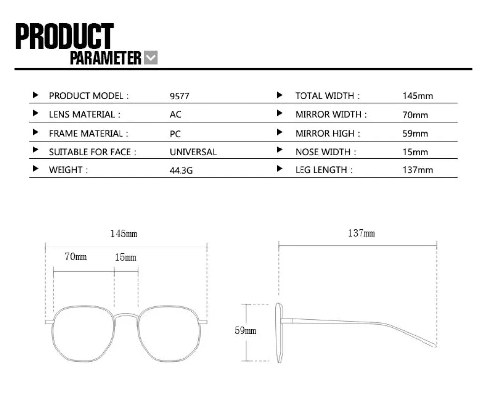 Volo Vintage Chunky Sunglasses