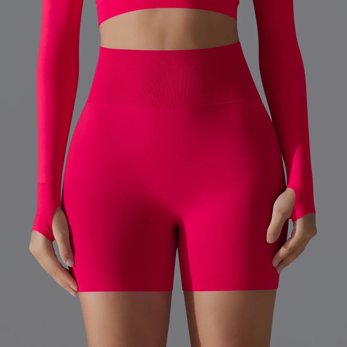 Seamless High-Waist Shorts - Yoga & Sports or Daily Wear