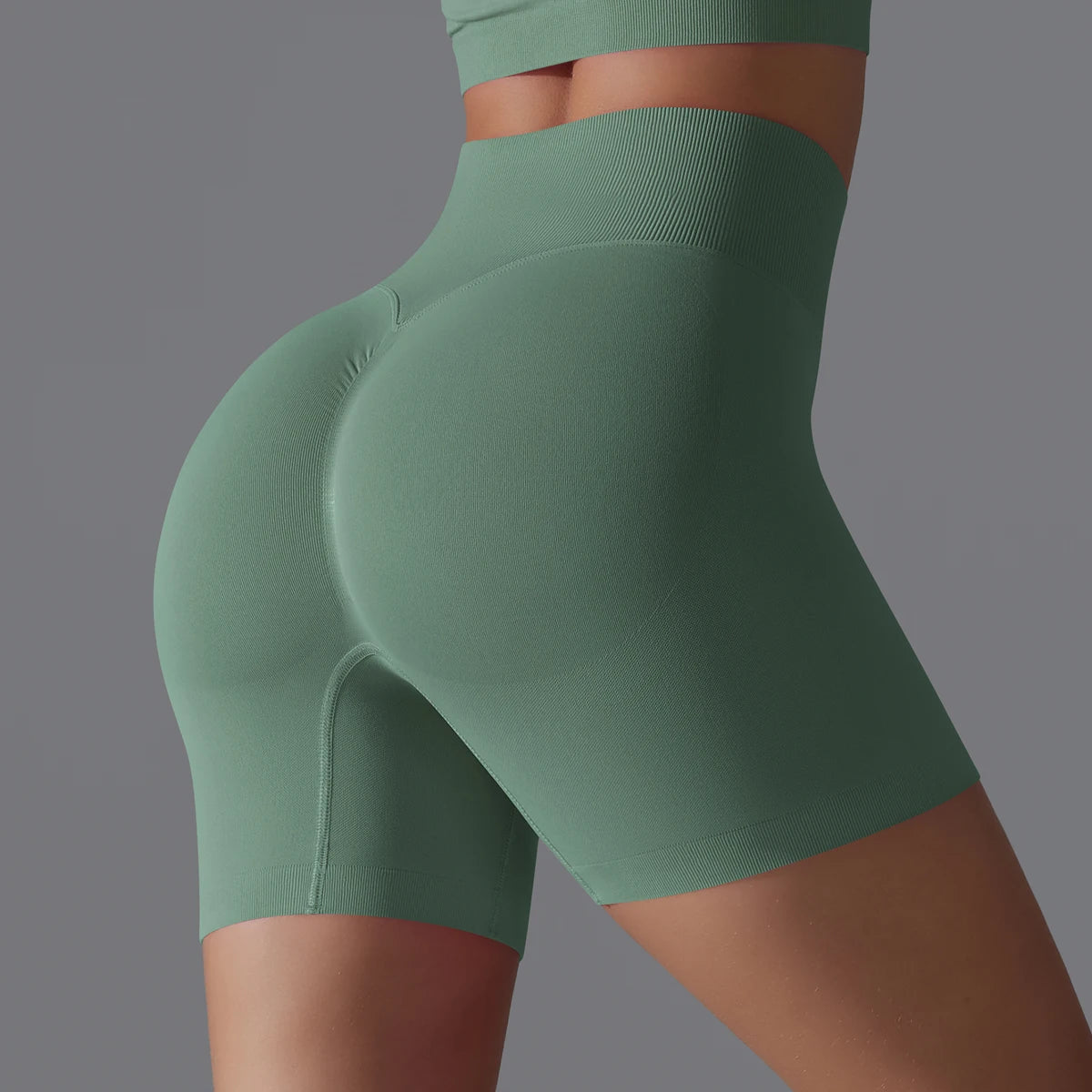 Seamless High-Waist Shorts - Yoga & Sports or Daily Wear