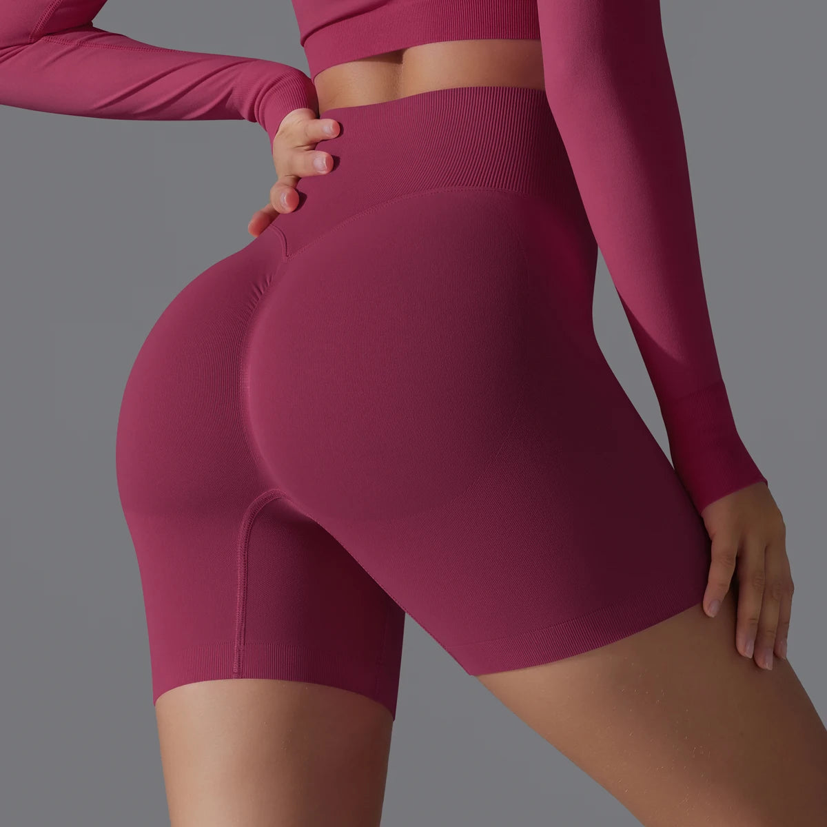 Seamless High-Waist Shorts - Yoga & Sports or Daily Wear