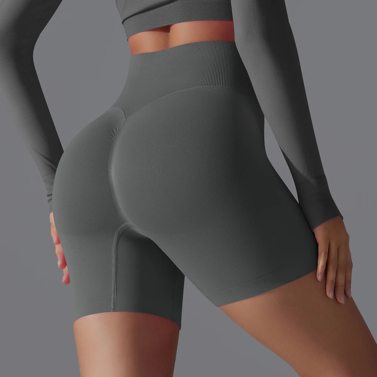 Seamless High-Waist Shorts - Yoga & Sports or Daily Wear