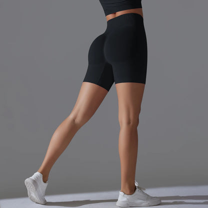 Seamless High-Waist Shorts - Yoga & Sports or Daily Wear