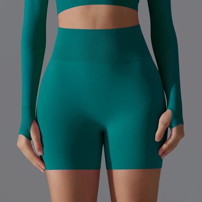 Seamless High-Waist Shorts - Yoga & Sports or Daily Wear