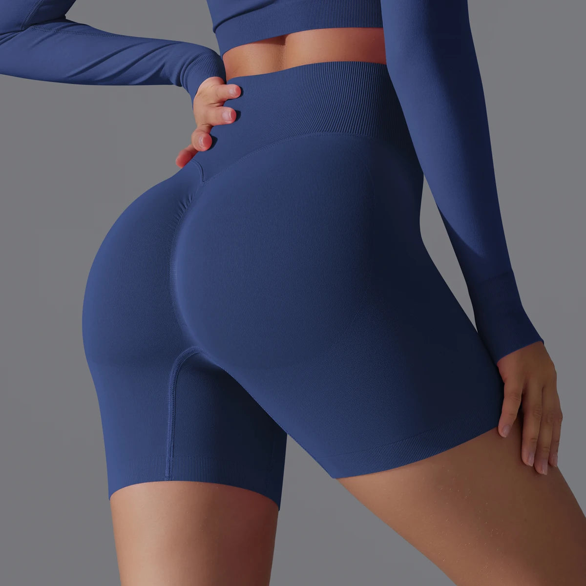 Seamless High-Waist Shorts - Yoga & Sports or Daily Wear